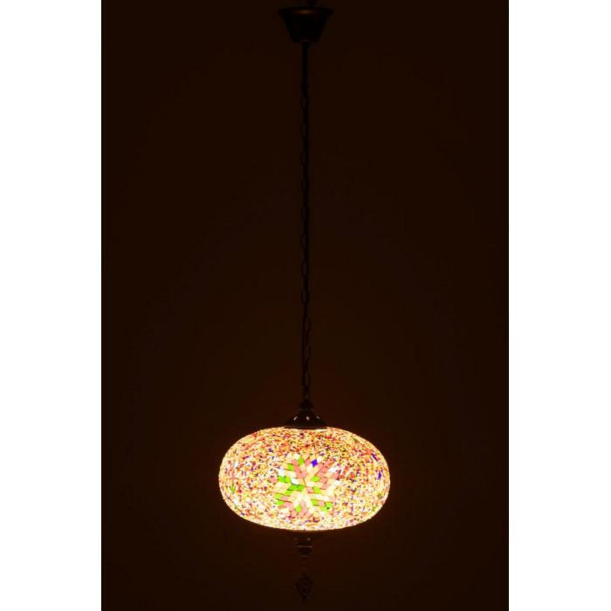 Paris Prix Lampe Suspension Mosaïque  Neal  30cm Multicolore