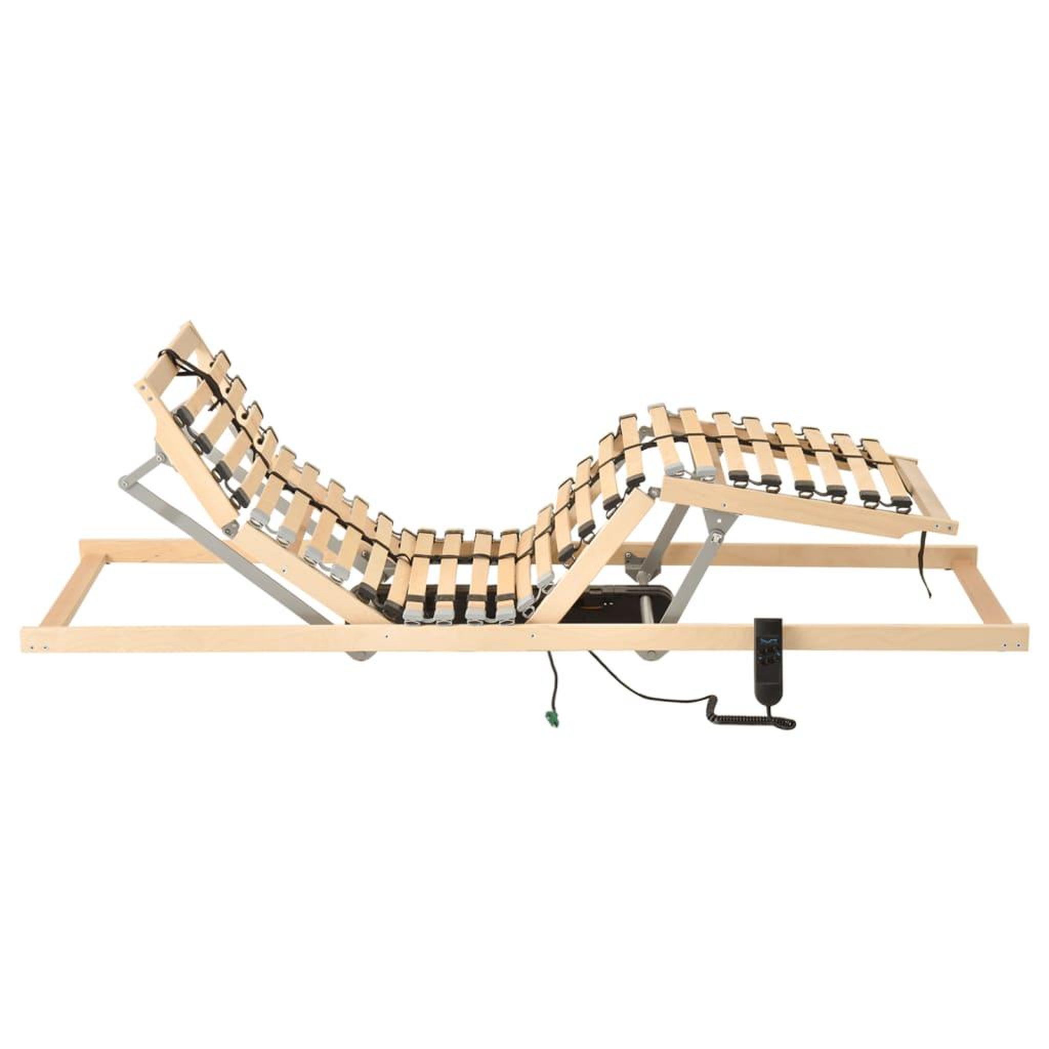 Voir la diapositive 3 : VIDAXL Sommier a lattes electrique sans matelas avec 7 zones 80x200 cm