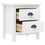 Voir la diapositive 4 : VIDAXL Tables de chevet Hill 2 pcs Blanc 46x35x49,5 cm Bois pin solide
