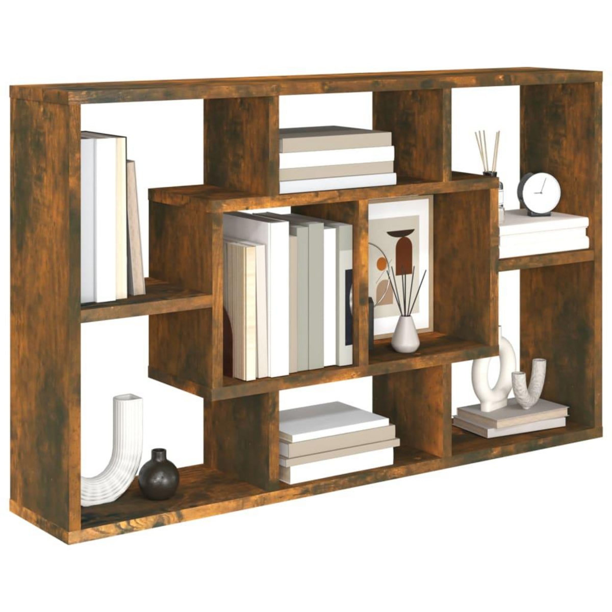 VIDAXL Etagere murale Chene fume 85x16x52,5 cm Bois d'ingenierie