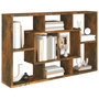 Voir la diapositive 4 : VIDAXL Etagere murale Chene fume 85x16x52,5 cm Bois d'ingenierie