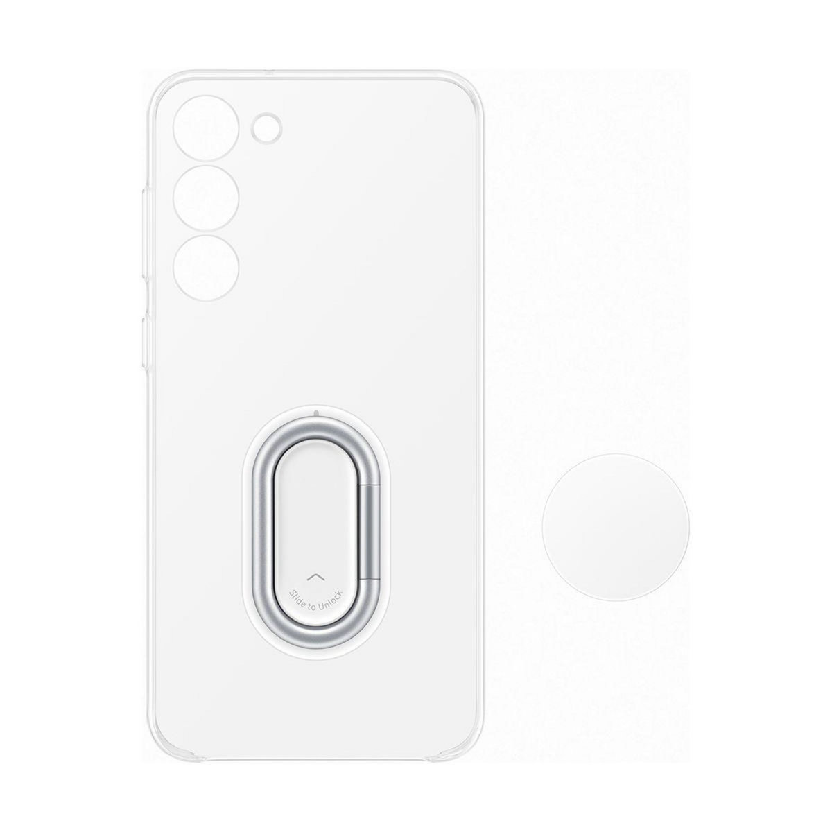 Samsung Coque S23+ transparente support amovible