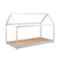 Voir la diapositive 2 : Lit cabane enfant en bois massif 90 x 190 cm LOUIS