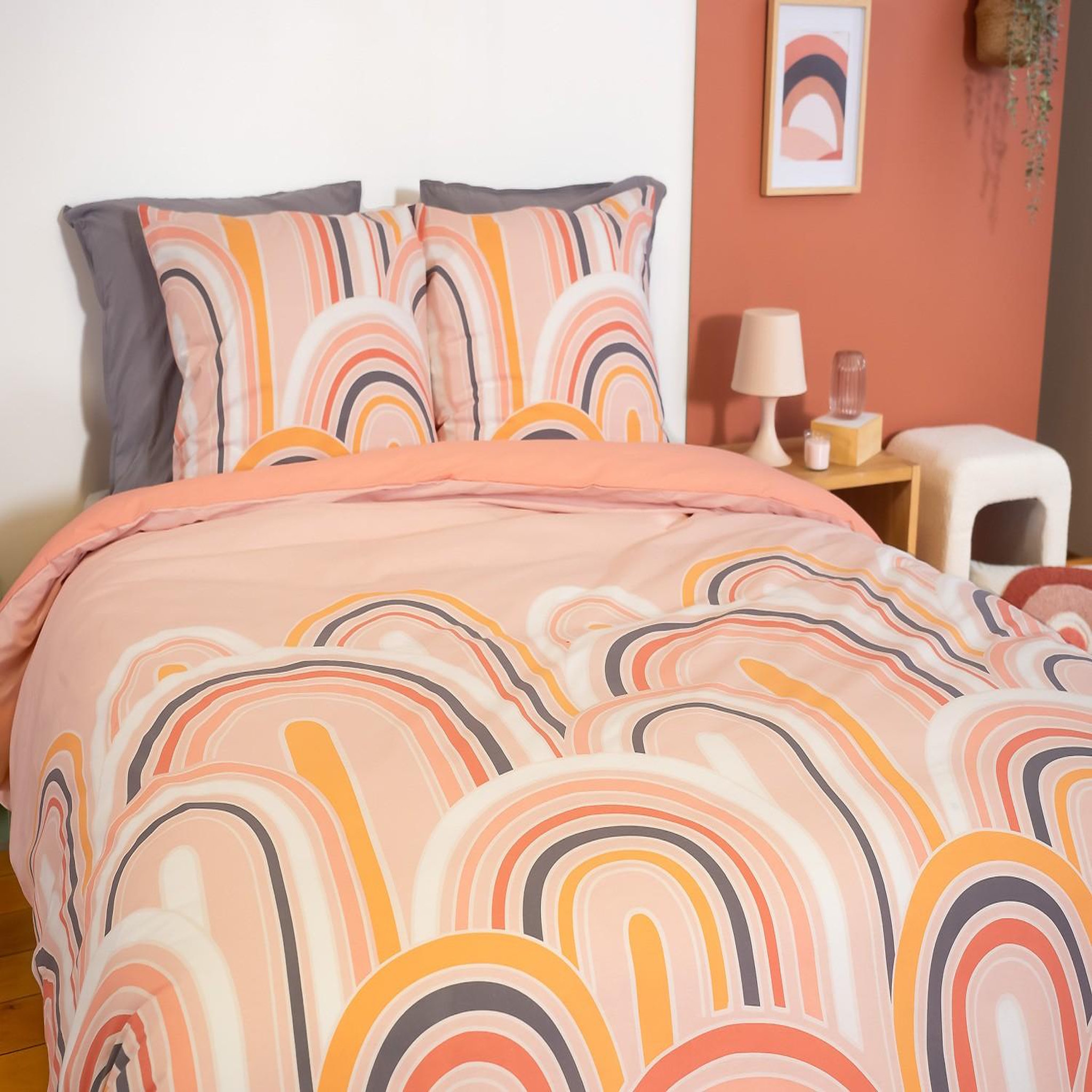 Voir la diapositive 3 : Home collection Parure de couette 2pcs 140x200cm better coton love
