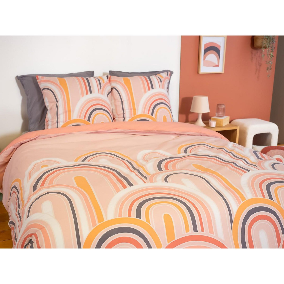 Home collection Parure de couette 2pcs 140x200cm better coton bci love