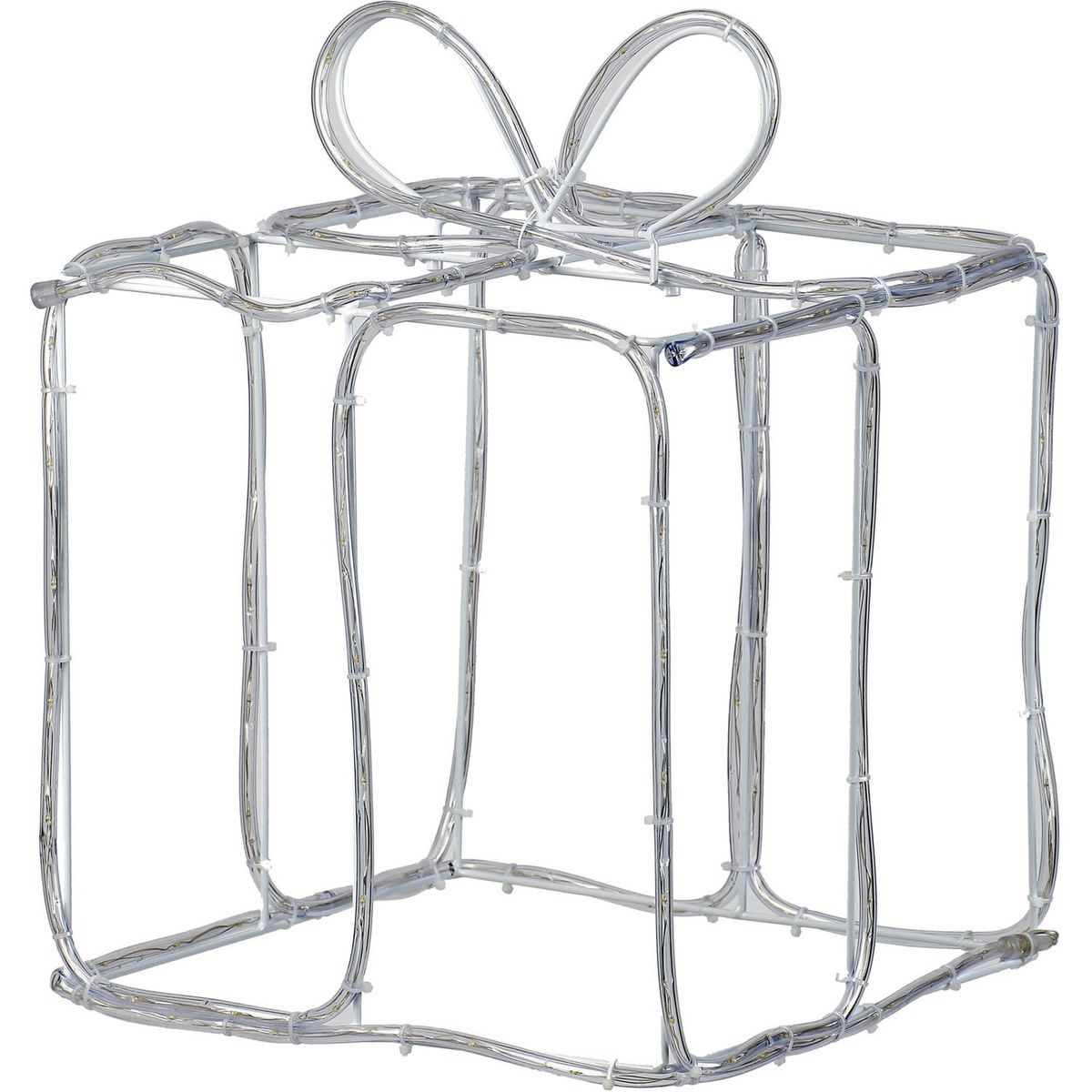 ACTUEL Cadeau lumineux extérieur tube blanc chaud 140 led 30x30cm