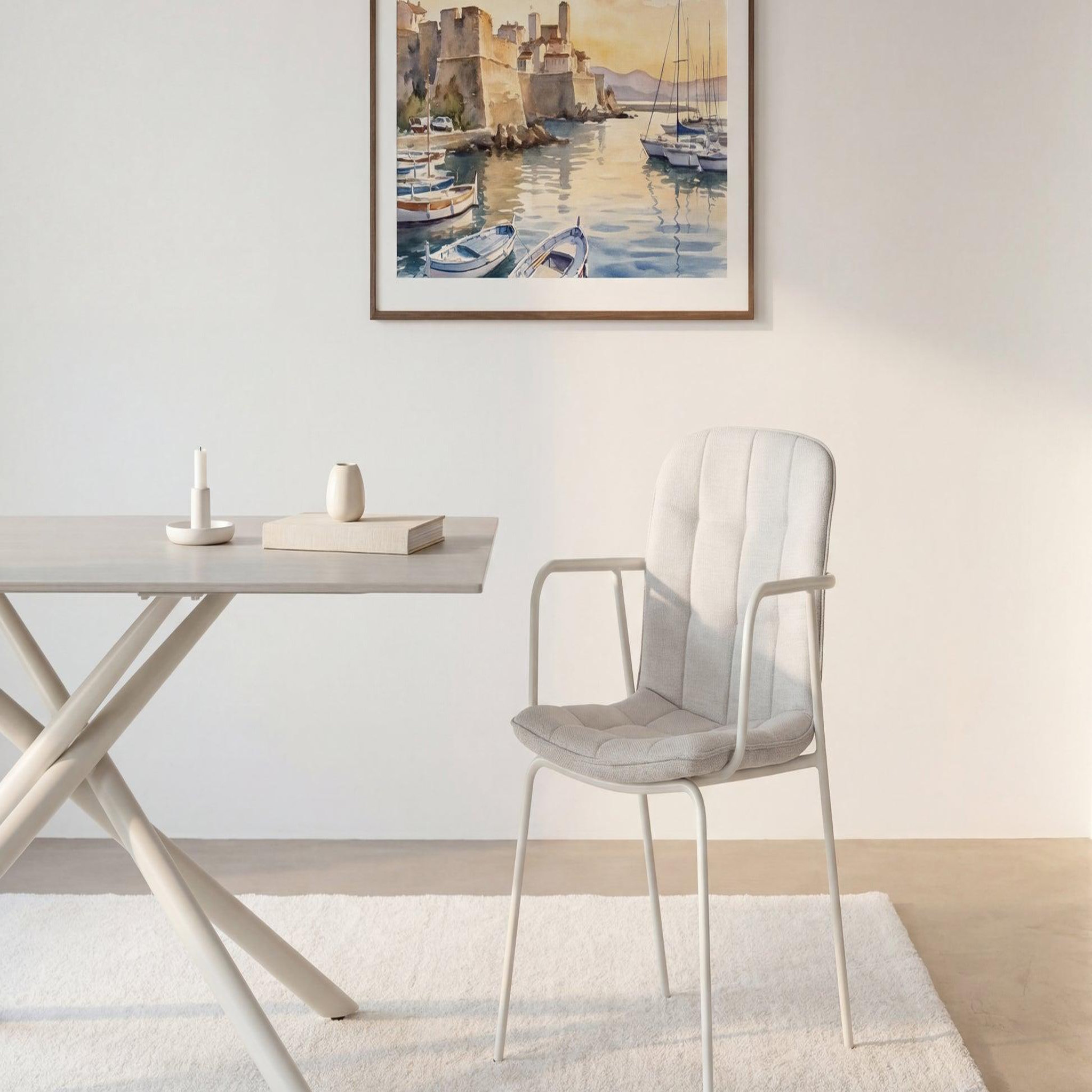 Voir la diapositive 2 : CASANOVA PARIS Marlo - lot de 4 chaises pieds en métal