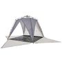 Voir la diapositive 5 : VIDAXL Tente de plage 4 personnes gris liberation rapide impermeable