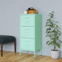 Voir la diapositive 1 : VIDAXL Armoire de rangement Vert menthe 42,5x35x101,5 cm Acier