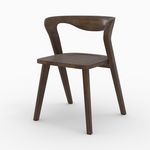 Rendez vous déco Chaise en bois d'hévéa foncé - Vega. Coloris disponibles : Marron