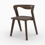 Rendez vous déco Chaise en bois d'hévéa foncé - Vega. Coloris disponibles : Marron