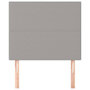 Voir la diapositive 3 : VIDAXL Tetes de lit 2 pcs Gris clair 100x5x78/88 cm Tissu