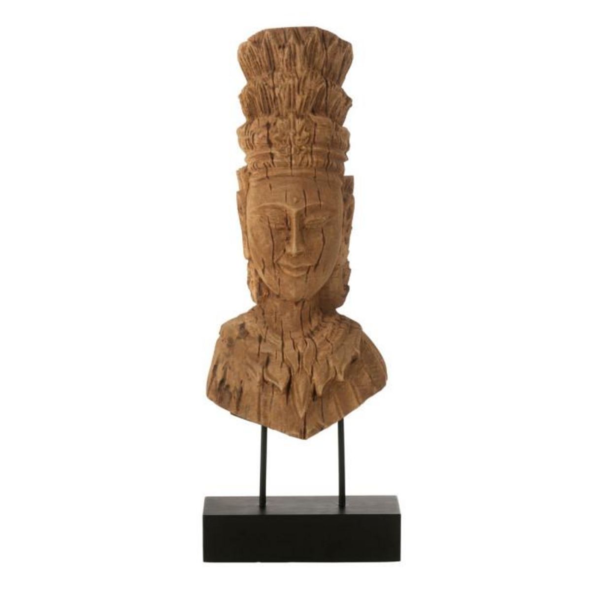 Paris Prix Statue Déco Buste sur Socle  Lady  68cm Naturel