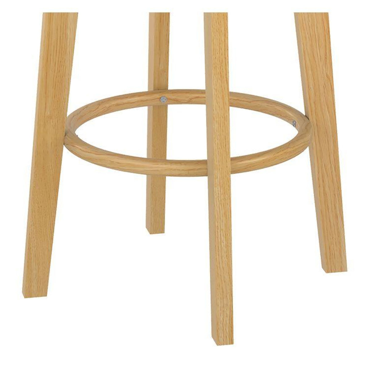 Rendez vous déco Lot de 2 tabourets pour îlot central 66 cm en tissu beige - Vahina