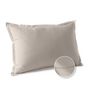 Voir la diapositive 2 : ACTUEL Taie d'oreiller ergonomique unie en coton 57 fils - collection permanente
