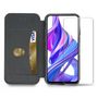 Voir la diapositive 3 : IBROZ Pack Honor 9x Etui cuir noir + Verre trempé