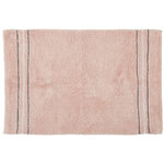 GUY LEVASSEUR Tapis de bain déco en coton 50x80cm. Coloris disponibles : Rose