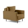 Voir la diapositive 3 : LISA DESIGN Charlie - fauteuil - pieds hauts - en tissu