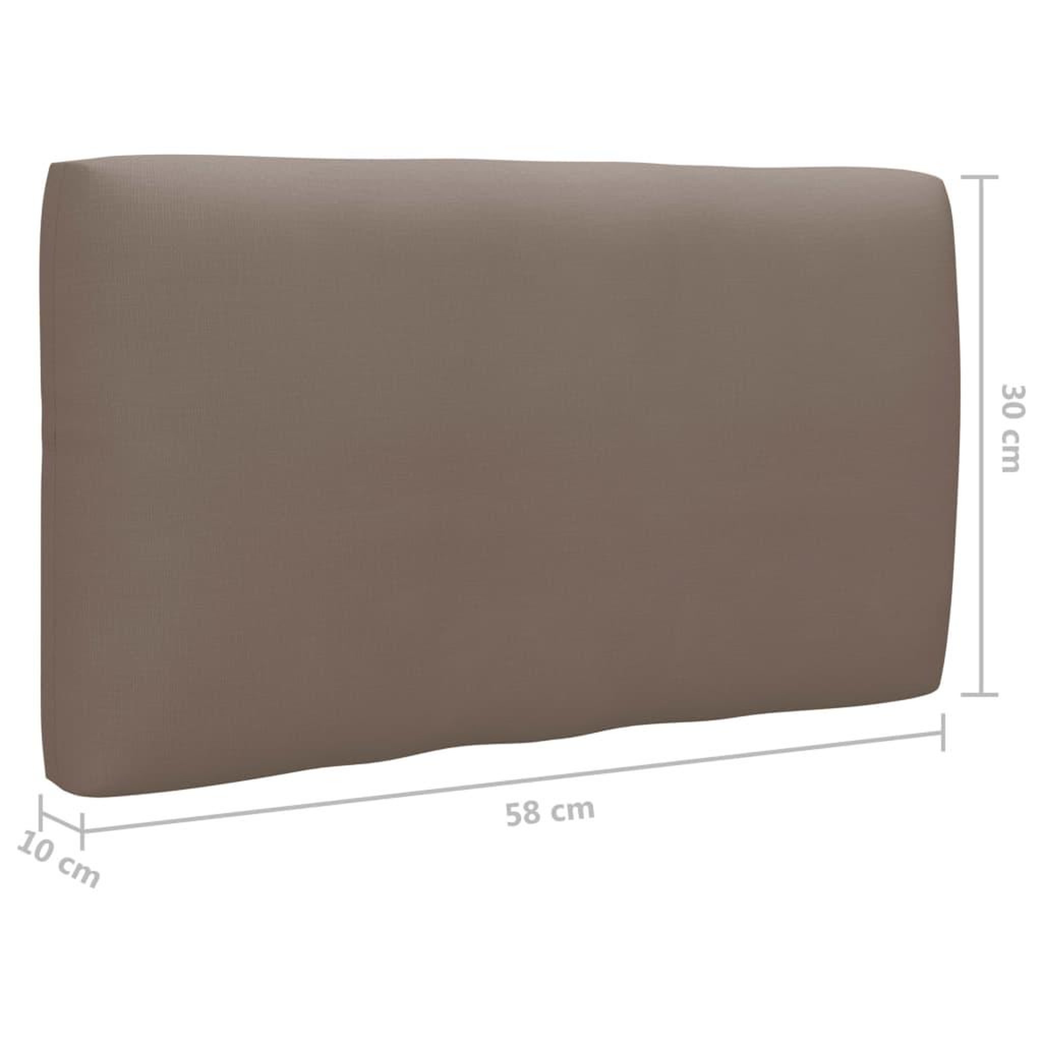 Voir la diapositive 6 : VIDAXL Salon de jardin palette 4pcs avec coussins Pin impregne de gris