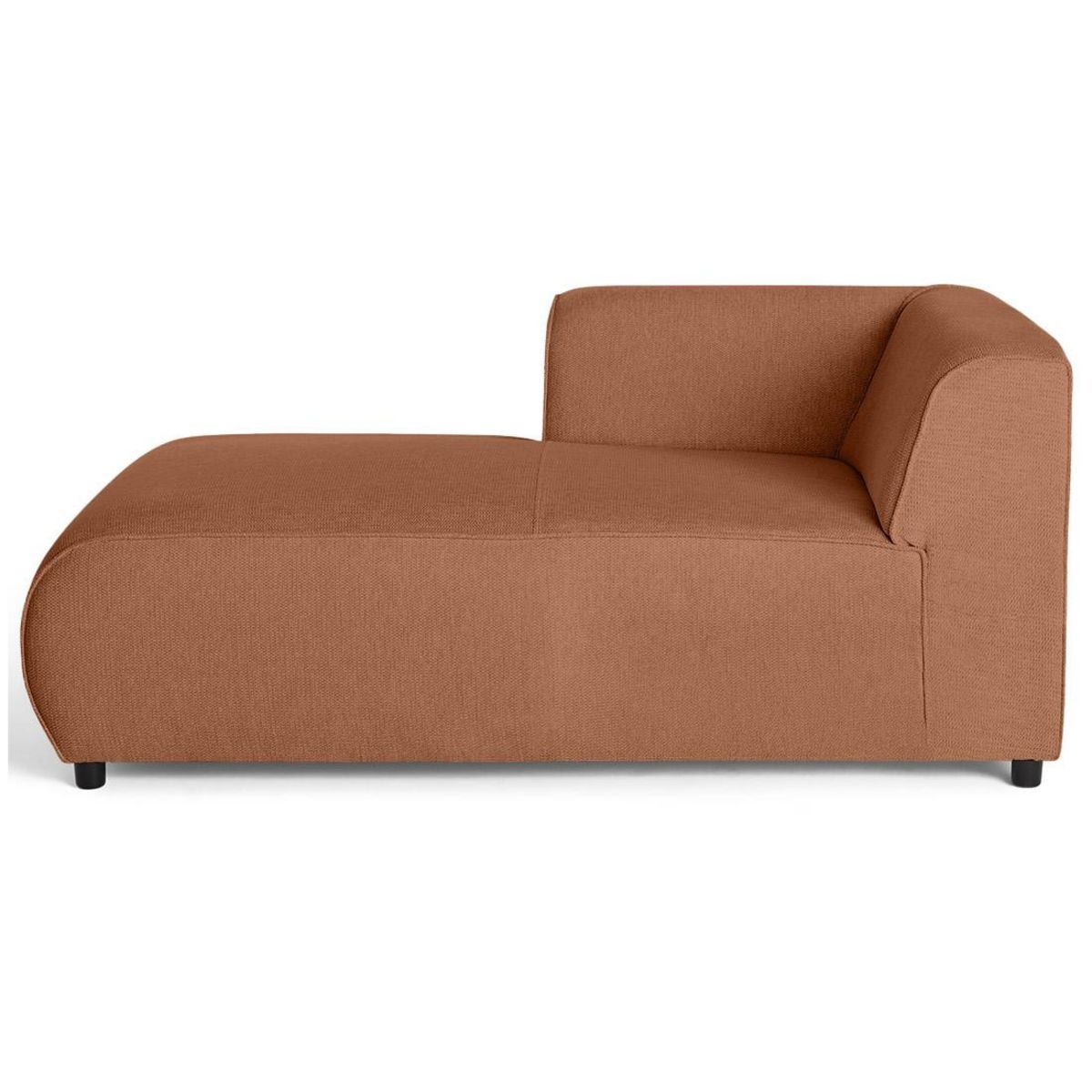 LISA DESIGN Suaro - module d'assise méridienne gauche en tissu texturé