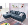 Voir la diapositive 2 : BEST MOBILIER Lena - canapé d'angle réversible convertible - 4 places - style scandinave
