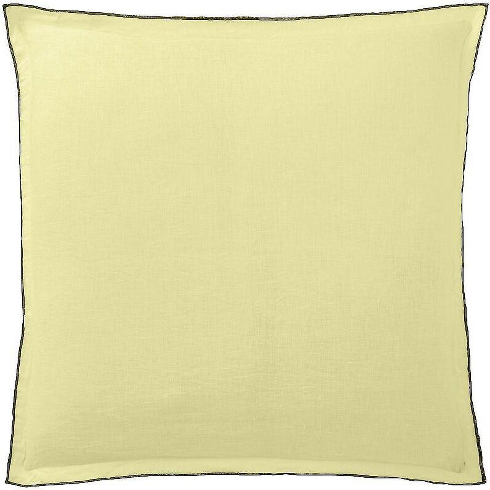 BATON ROUGE Taie d'oreiller 100% lin lavé 160gsm. Coloris disponibles : Jaune