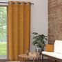 Voir la diapositive 2 : SOLEIL D'OCRE Rideau à oeillets pur coton PANAMA, par Soleil d'Ocre