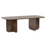 Voir la diapositive 4 : TOILINUX Table basse design effet bois foncé LEANDRO - Marron