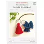  Bijoux Macramé - 2 Pendentifs rouge et bleu