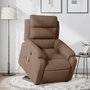 Voir la diapositive 1 : VIDAXL Fauteuil de massage inclinable Marron Tissu