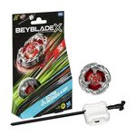 HASBRO Beyblade X, Starter Pack Scythe Incendio 4-60T avec toupie de compétition a rotation droite de type équilibre et lanceur, des