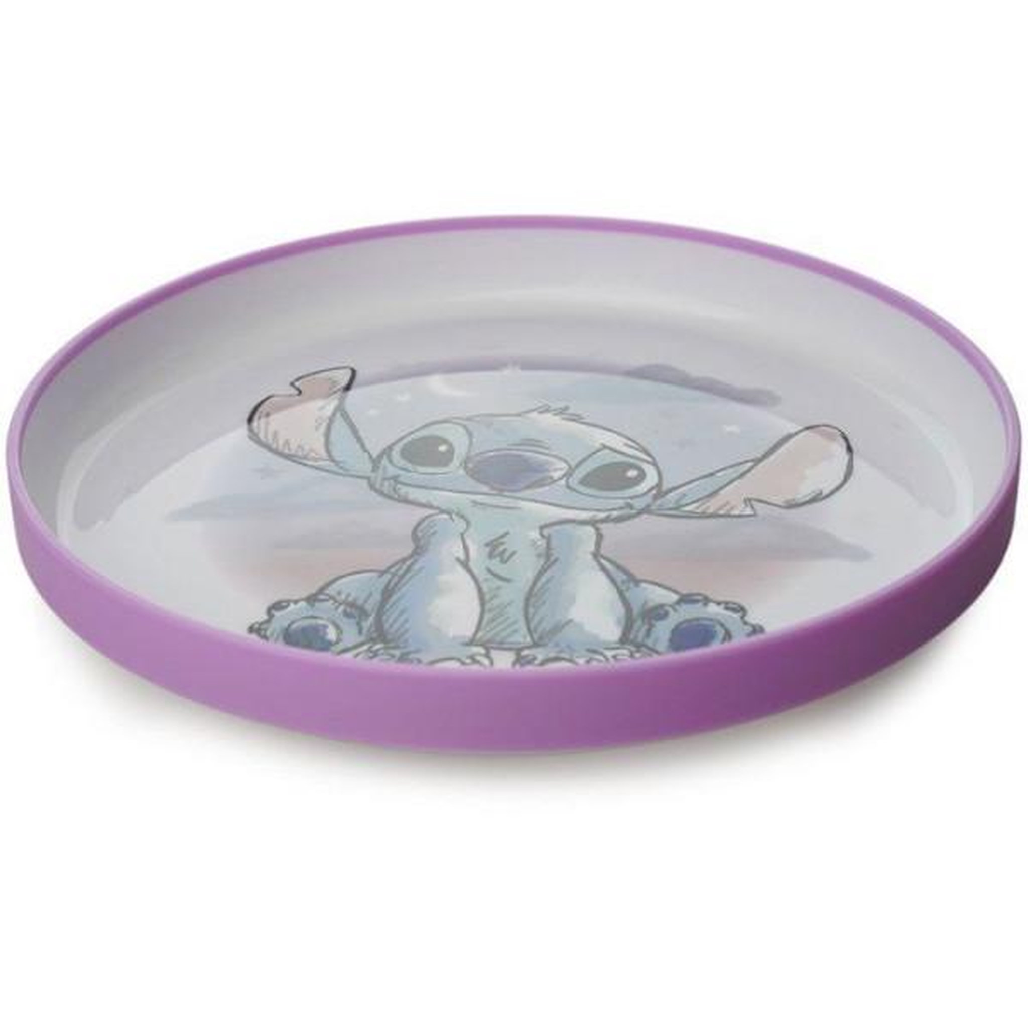 Voir la diapositive 3 : DISNEY BABY GRANDE ASSIETTE ANTIDÉRAPANTE LILO et STITCH