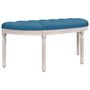 Voir la diapositive 2 : VIDAXL Banc Bleu 110,5x45x49 cm Velours