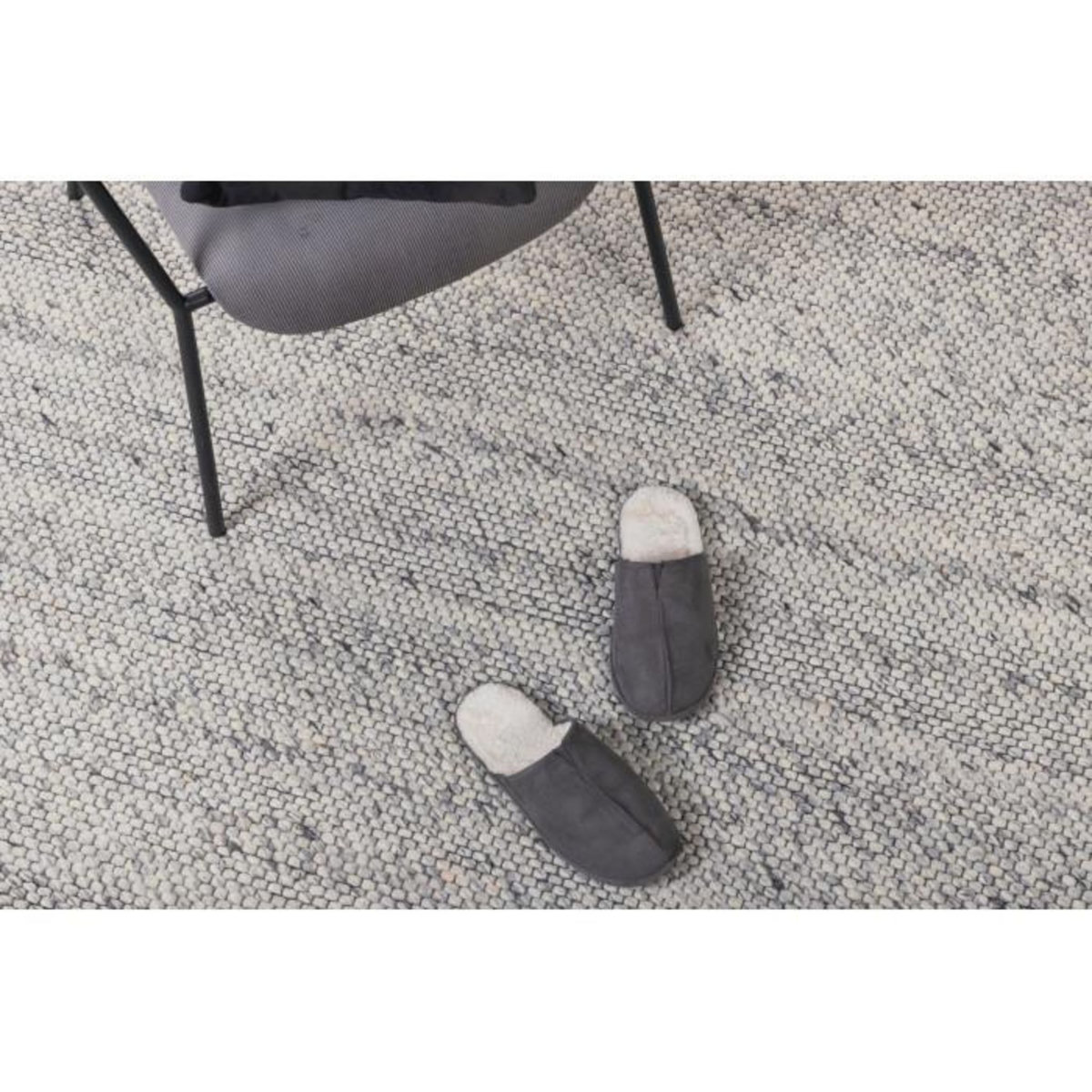 Paris Prix Tapis Déco en Laine  Ganga  171x243cm Gris