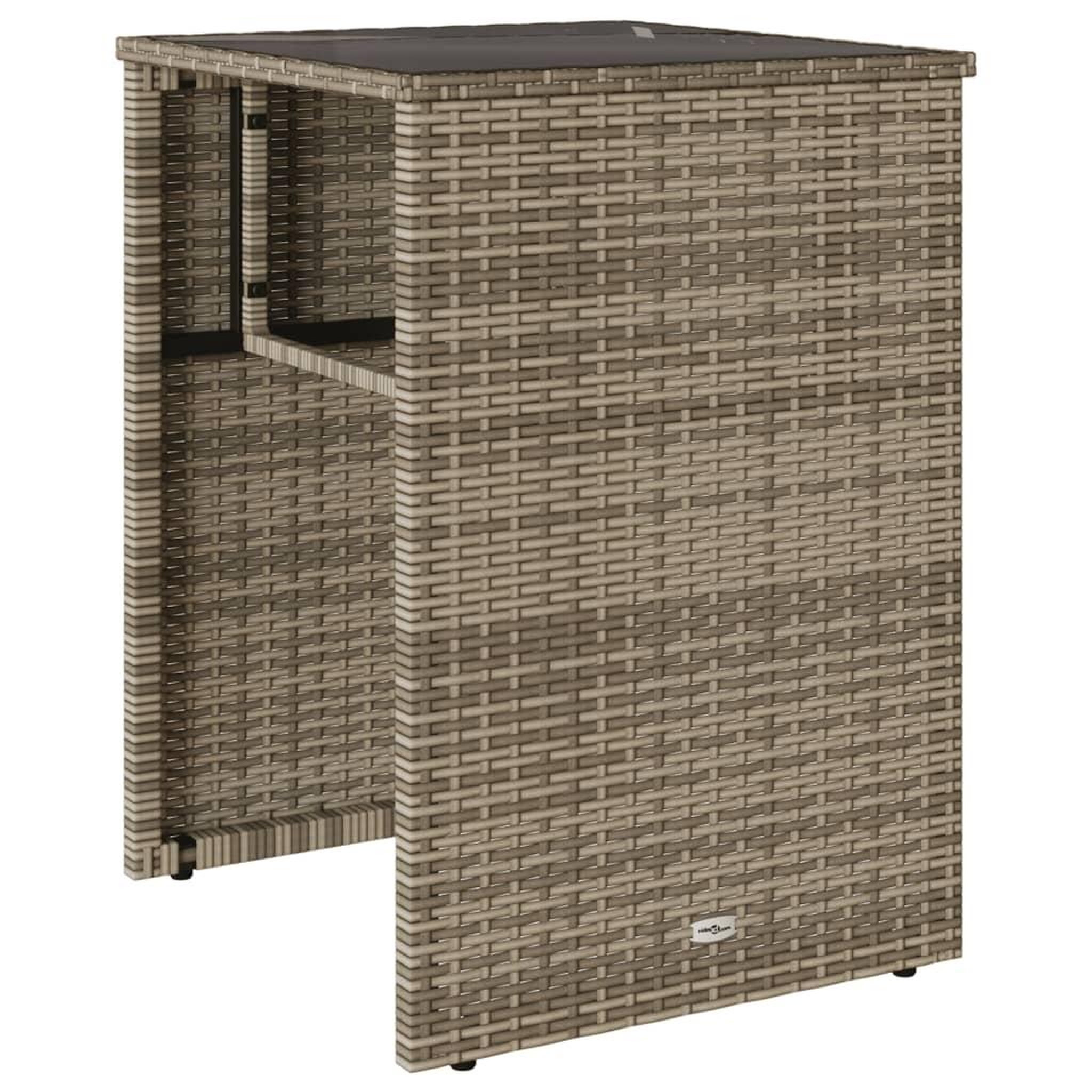 Voir la diapositive 4 : VIDAXL Ensemble de bistro 3 pcs avec coussins beige resine tressee