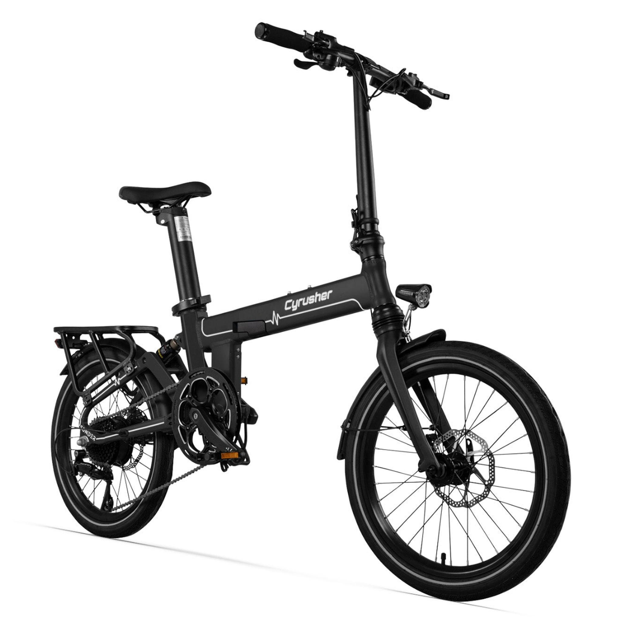 Voir la diapositive 2 : CYRUSHER Vélo électrique pliable Cyrusher Sonder