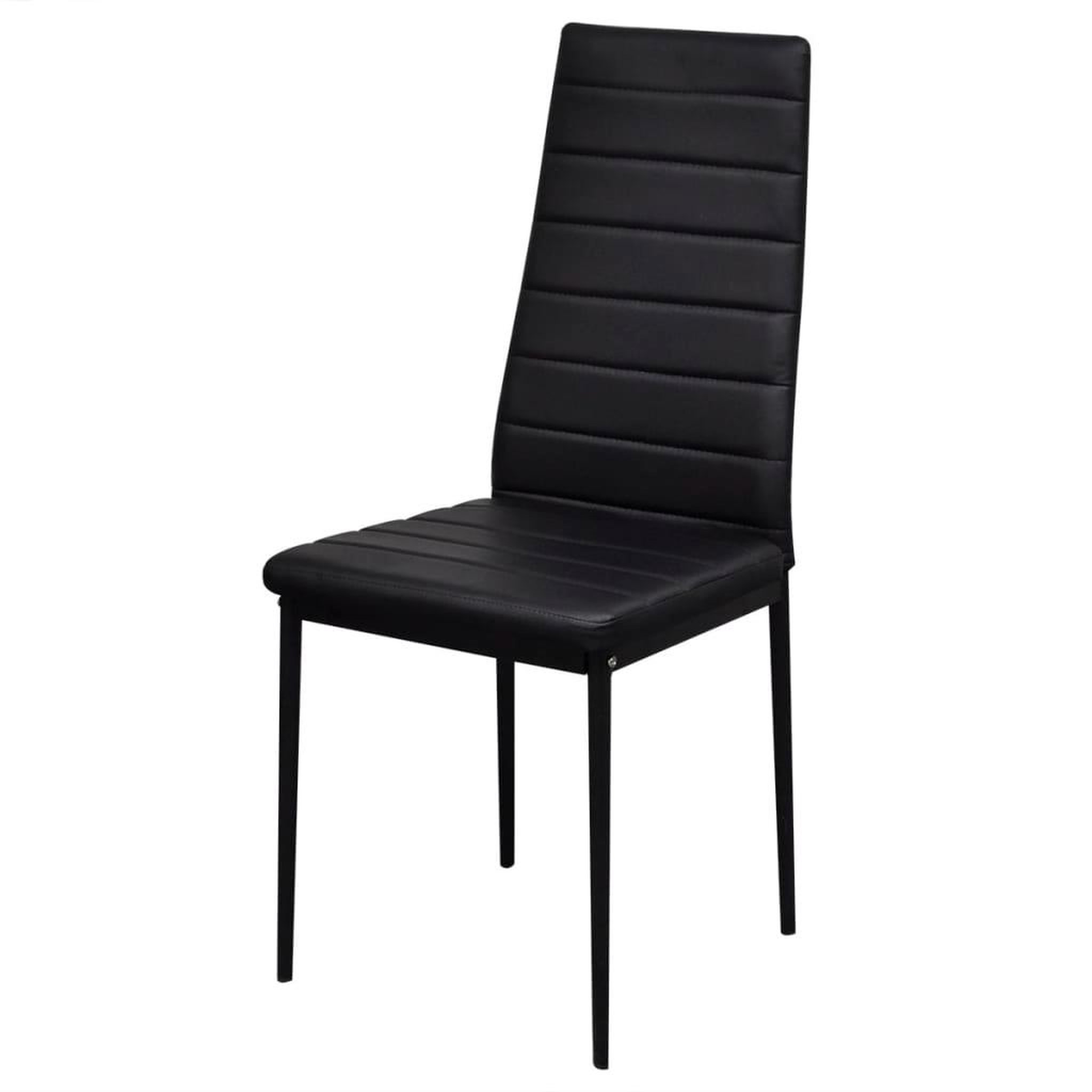 Voir la diapositive 5 : VIDAXL Ensemble de table a manger sept pieces noir