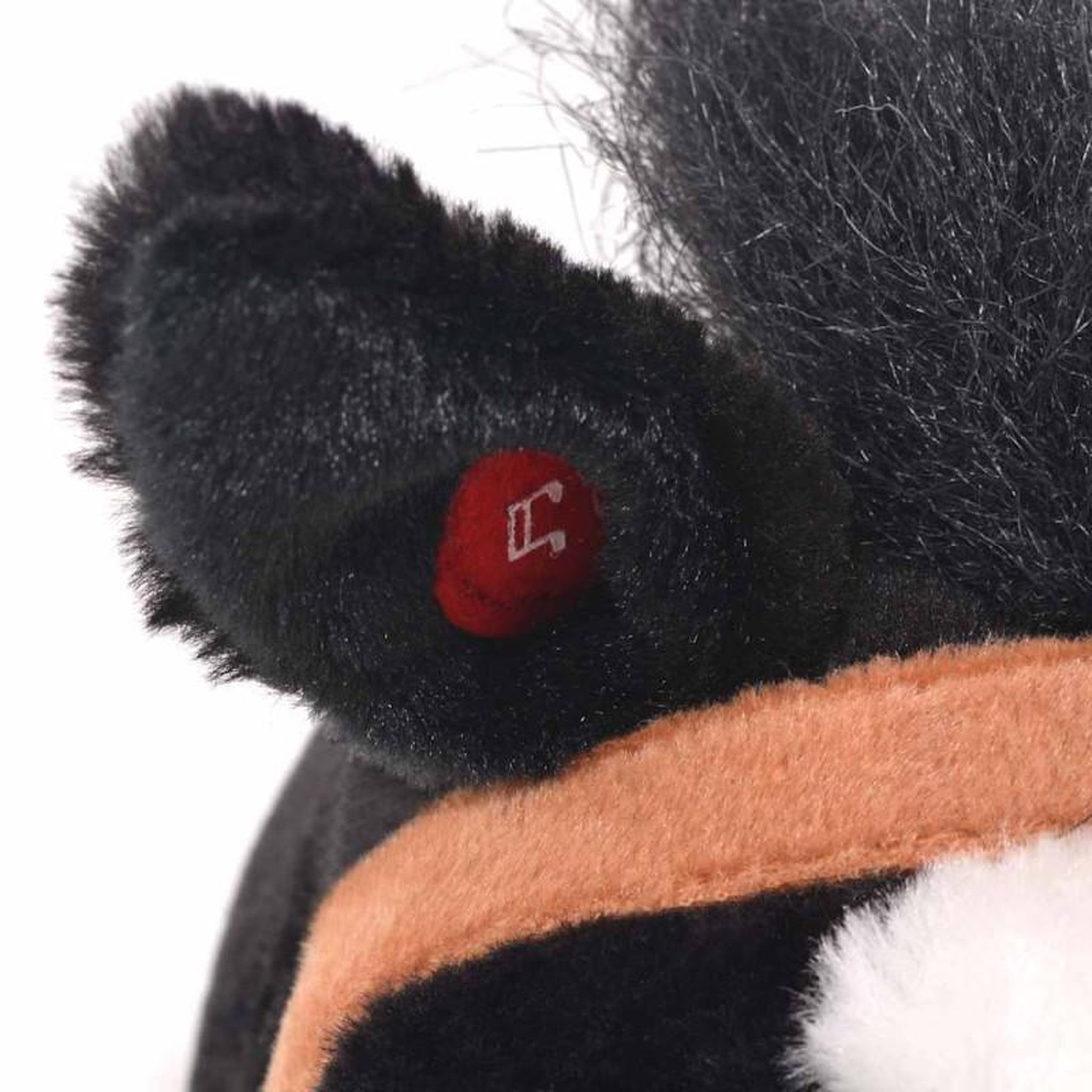 Voir la diapositive 3 : VIDAXL Jouet en peluche Cheval Noir