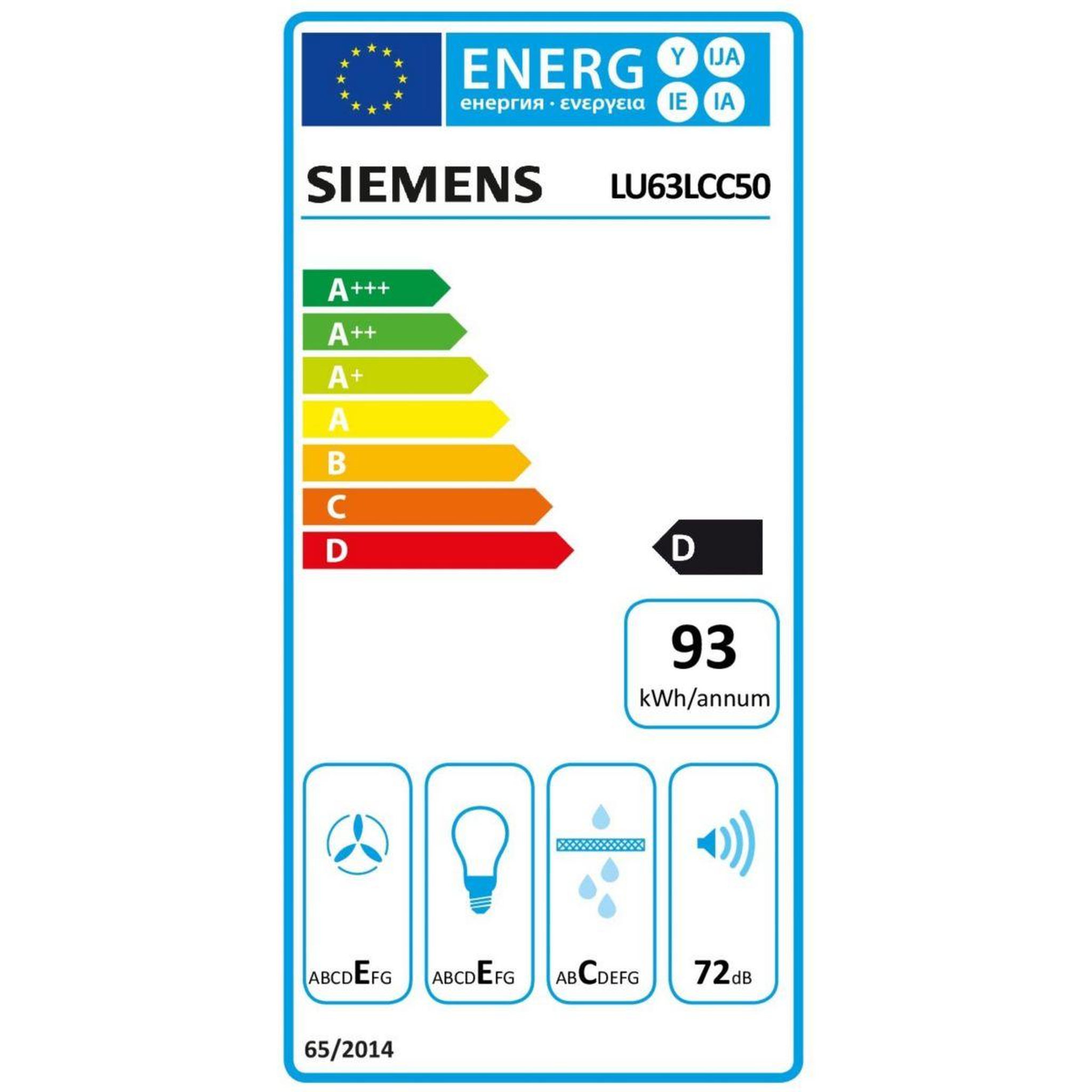 Voir la diapositive 6 : Siemens Hotte casquette LU63LCC50