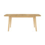Voir la diapositive 3 : Rendez vous déco Table rectangulaire 4/6 personnes extensible en bois clair 150/180 cm-Oman