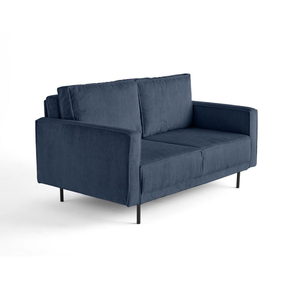 LISA DESIGN Charlie - canapé droit 2 places - en velours côtelé