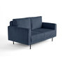Voir la diapositive 2 : LISA DESIGN Charlie - canapé droit 2 places - en velours côtelé