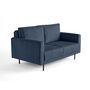 Voir la diapositive 2 : LISA DESIGN Charlie - canapé droit 2 places - en velours côtelé