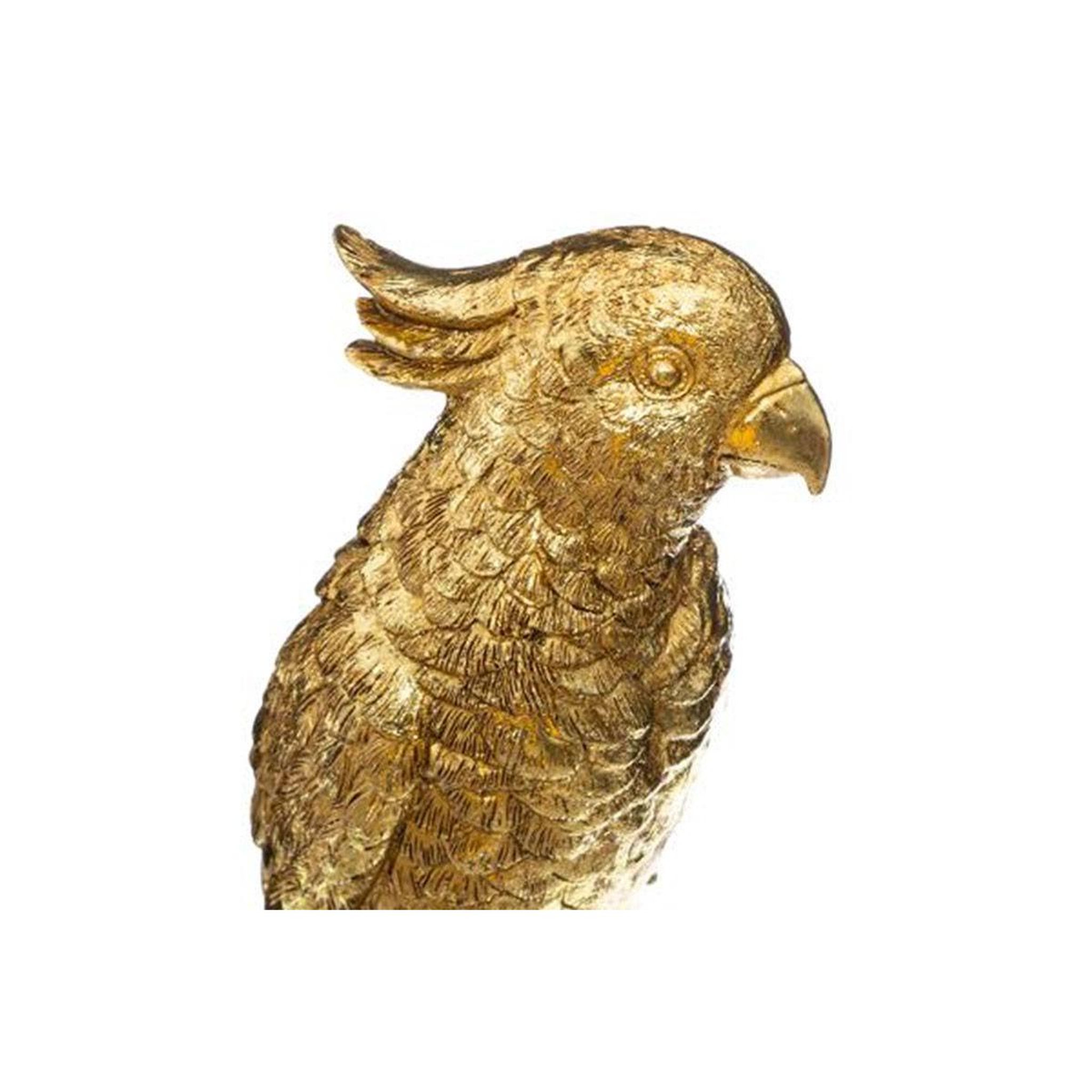 Voir la diapositive 2 : ATMOSPHERA Statuette déco  perroquet  33cm or