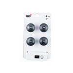 CENTRALE BRICO Lot de 4 boutons de meuble Rond zamak vieilli H.22 x l.30 x P.30 mm