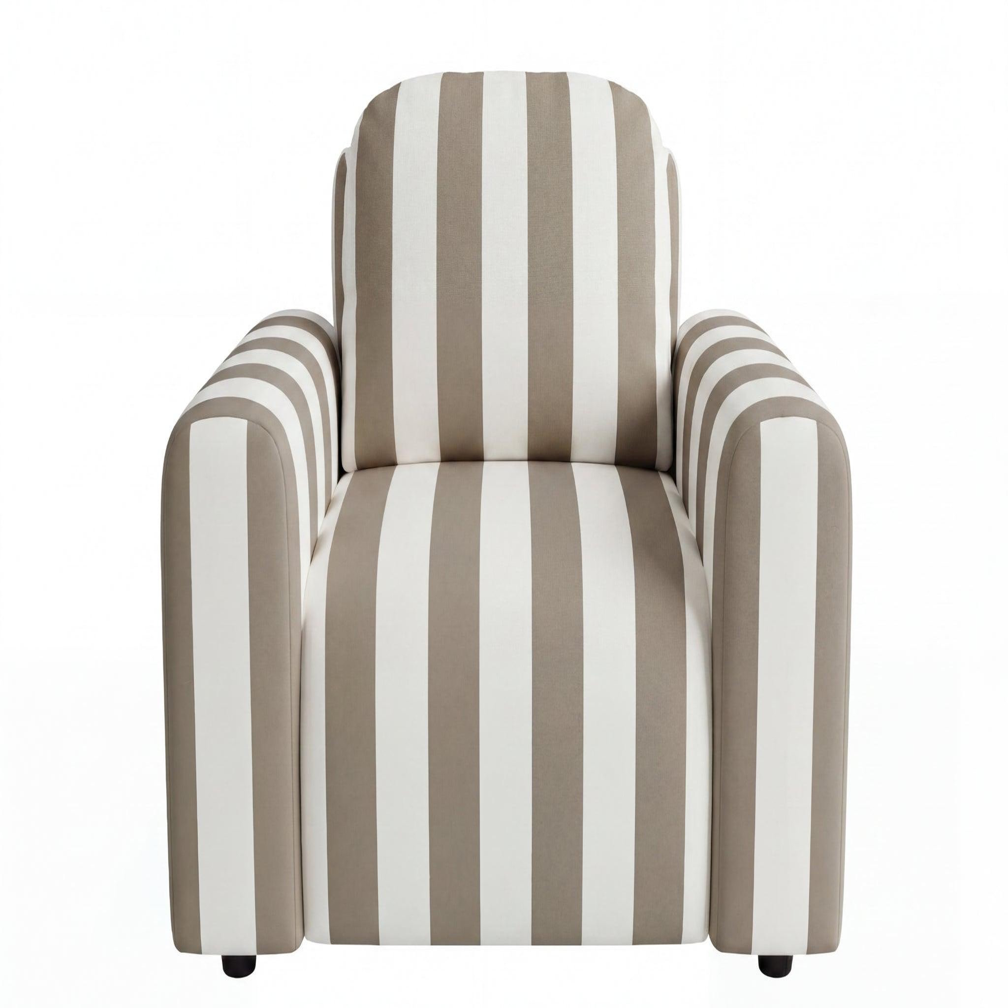 Voir la diapositive 1 : CASANOVA PARIS Elvis - fauteuil tissu rayé