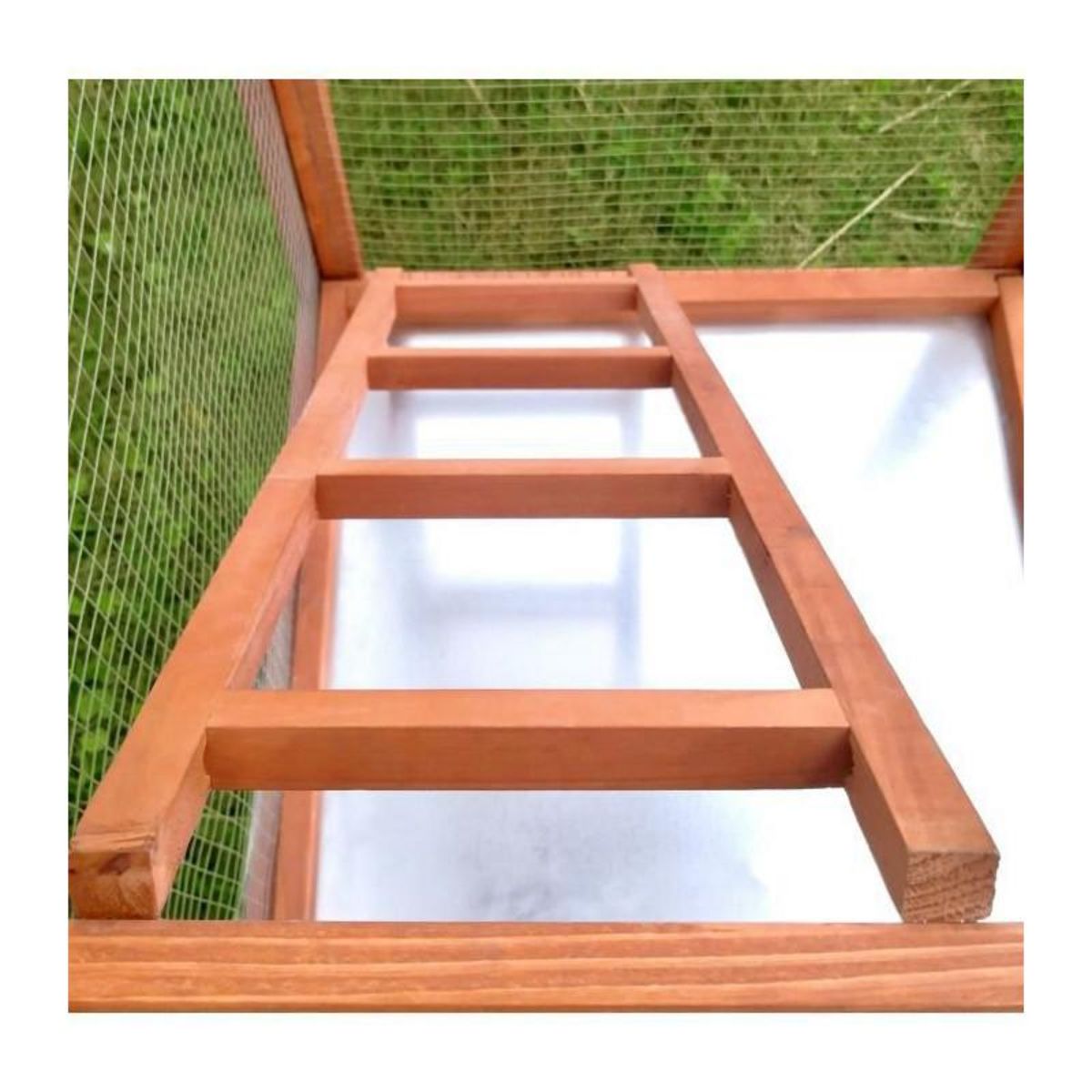 GENERIQUE Cage a oiseaux TITI - 65x65x165cm - Bois