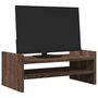 Voir la diapositive 3 : VIDAXL Support de moniteur chêne marron 50x27x20 cm bois d ingénierie
