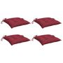 Voir la diapositive 3 : VIDAXL Coussins de palette lot de 4 rouge bordeaux 50x50x7 cm