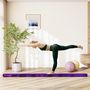 Voir la diapositive 4 : HOMCOM Poutre gymnastique pliable 240 cm - poutre d'équilibre antidérapante - bois de pin revêtement flanelle violet